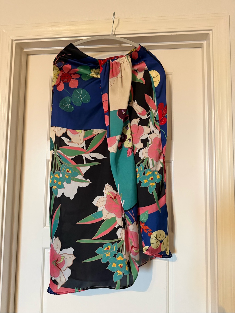 Zara Floral Midi Skirt in Black, Blue, Pink, Green